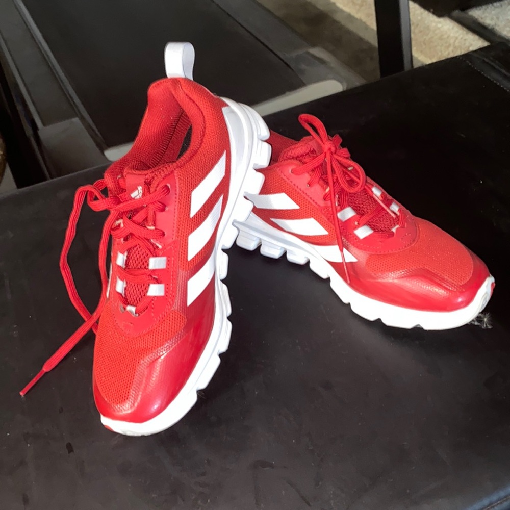 Red adidas shoes